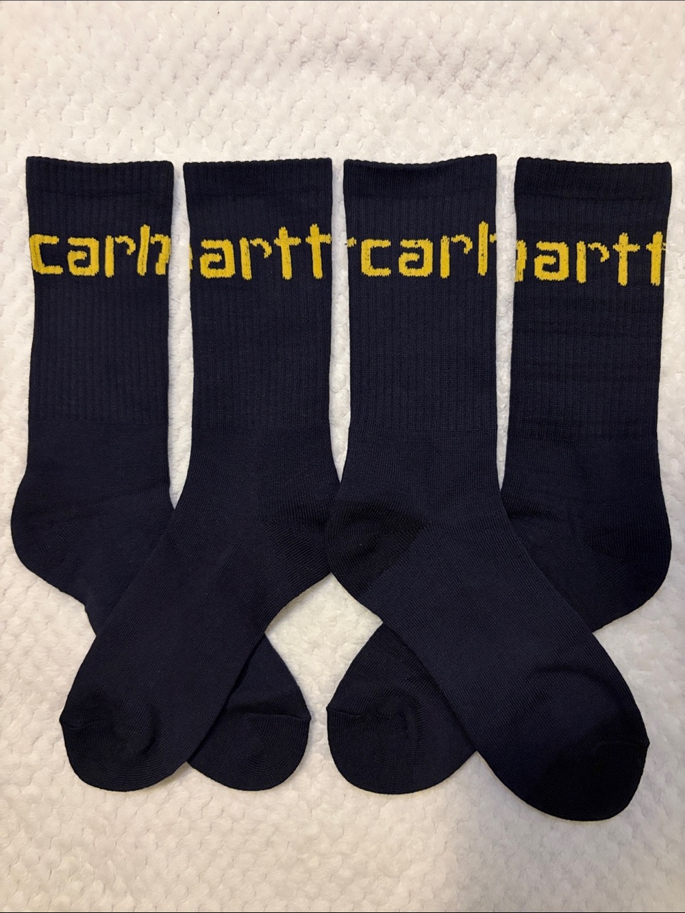 NWOT Carhartt Midweight Crew Socks in Black - 2 Pairs - Medium